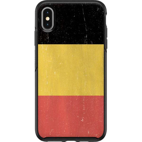 Belgium Flag Distressed Otterbox Symmetry iPhone Skin